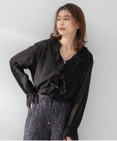 UNTITLED / アンタイトル シャツ・ブラウス | 【Liyoca】コットンシフォンフリルブラウス