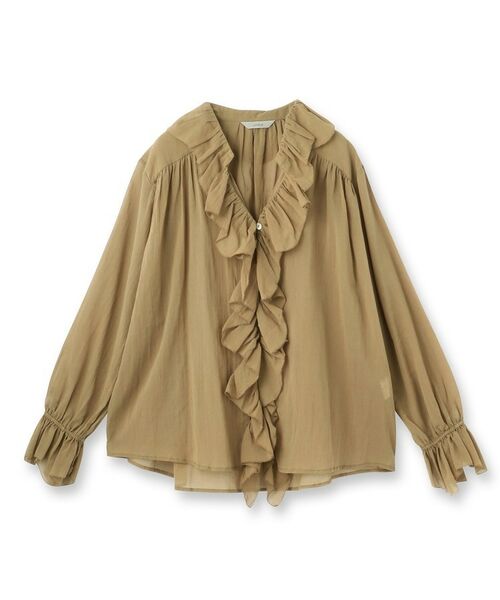 UNTITLED / アンタイトル シャツ・ブラウス | 【Liyoca】コットンシフォンフリルブラウス | 詳細1