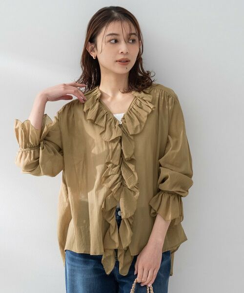 UNTITLED / アンタイトル シャツ・ブラウス | 【Liyoca】コットンシフォンフリルブラウス | 詳細10