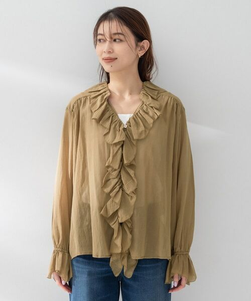 UNTITLED / アンタイトル シャツ・ブラウス | 【Liyoca】コットンシフォンフリルブラウス | 詳細14