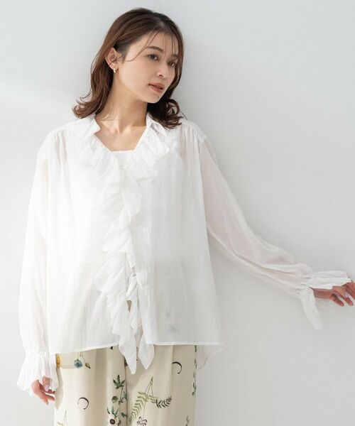 UNTITLED / アンタイトル シャツ・ブラウス | 【Liyoca】コットンシフォンフリルブラウス | 詳細3