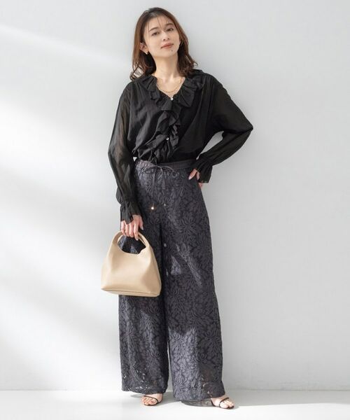 UNTITLED / アンタイトル シャツ・ブラウス | 【Liyoca】コットンシフォンフリルブラウス | 詳細7