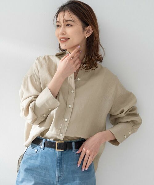 UNTITLED / アンタイトル シャツ・ブラウス | 【Audrey and John Wad】別注／ワイドシャツ（グレージュ(050)）