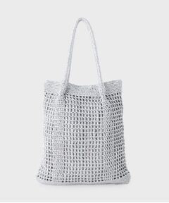 UNTITLED / アンタイトル トートバッグ | メタリックメッシュフラットトート