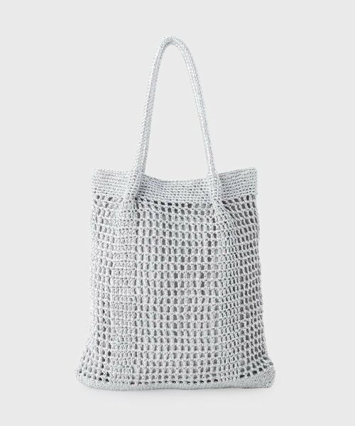 UNTITLED / アンタイトル トートバッグ | メタリックメッシュフラットトート | 詳細1