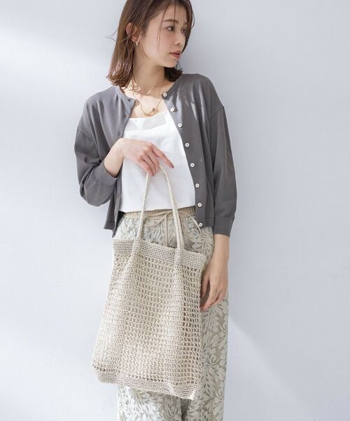 UNTITLED / アンタイトル トートバッグ | メタリックメッシュフラットトート | 詳細10