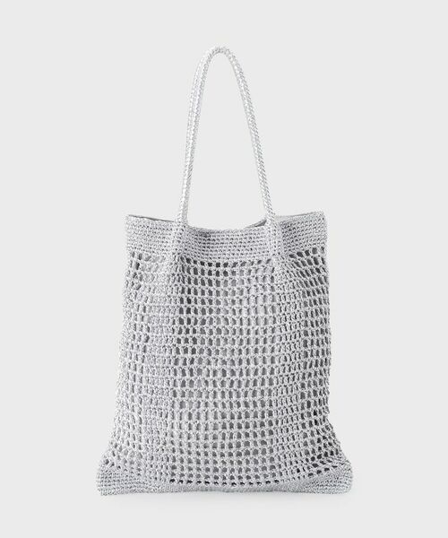 UNTITLED / アンタイトル トートバッグ | メタリックメッシュフラットトート | 詳細3
