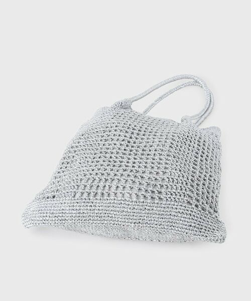 UNTITLED / アンタイトル トートバッグ | メタリックメッシュフラットトート | 詳細4