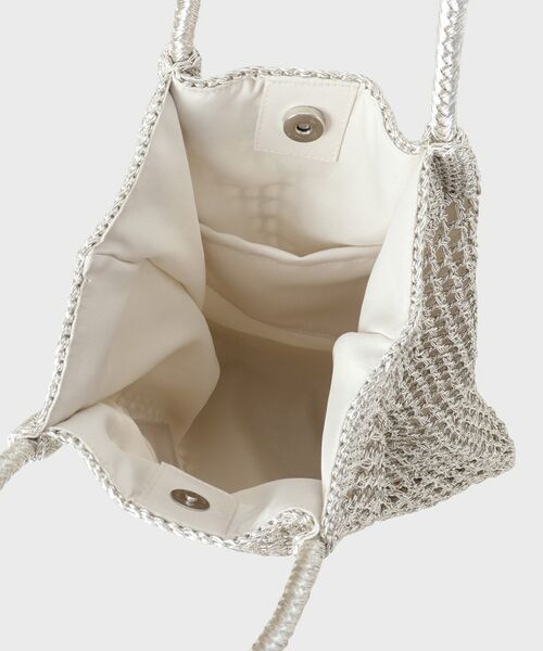 UNTITLED / アンタイトル トートバッグ | メタリックメッシュフラットトート | 詳細5