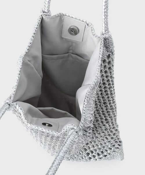 UNTITLED / アンタイトル トートバッグ | メタリックメッシュフラットトート | 詳細6