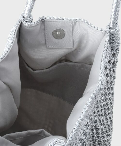 UNTITLED / アンタイトル トートバッグ | メタリックメッシュフラットトート | 詳細8