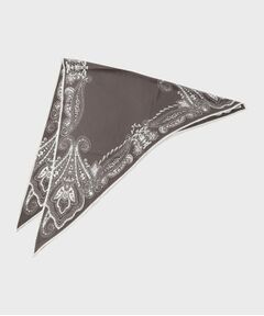 UNTITLED / アンタイトル バンダナ・スカーフ | 【接触冷感】ペイズリーモチーフ・トライアングルスカーフ