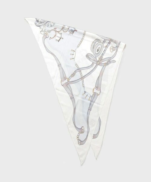 UNTITLED / アンタイトル マフラー・ショール・スヌード・ストール | トライアングルスカーフ（ライトグレー(511)）