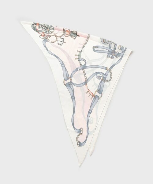 UNTITLED / アンタイトル マフラー・ショール・スヌード・ストール | トライアングルスカーフ（ピンクベージュ(553)）