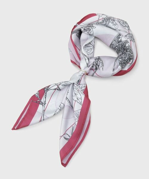 UNTITLED / アンタイトル バンダナ・スカーフ | 【スカーフリング付き】日比谷花壇フラワープリントスカーフ | 詳細1