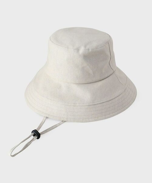 UNTITLED / アンタイトル ハット | 【遮熱・UV】リネンブレンドつば広HAT（オフホワイト(003)）