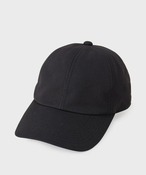 UNTITLED / アンタイトル キャップ | 【撥水／遮熱／UV】コットン混キャップ（ブラック(019)）