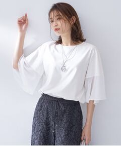 UNTITLED / アンタイトル カットソー | 袖シアープルオーバー