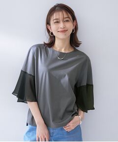 UNTITLED / アンタイトル カットソー | 袖シアープルオーバー