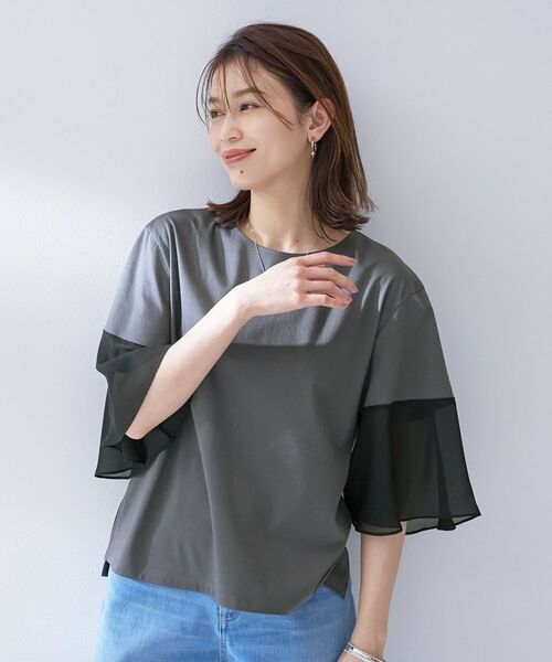 UNTITLED / アンタイトル カットソー | 袖シアープルオーバー | 詳細6