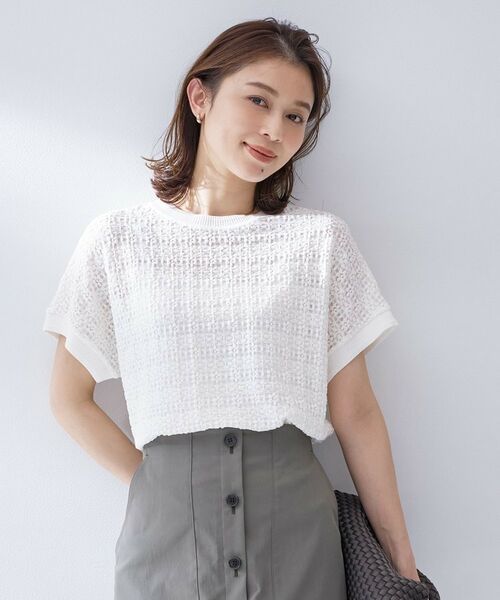 UNTITLED / アンタイトル カットソー | ミニヨンレースプルオーバー（オフホワイト(003)）