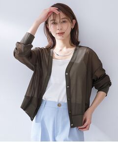 UNTITLED / アンタイトル カーディガン・ボレロ | シアートリコットカーディガン