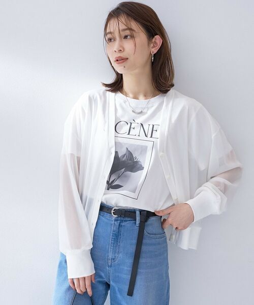 UNTITLED / アンタイトル カーディガン・ボレロ | シアートリコットカーディガン(オフホワイト(003))