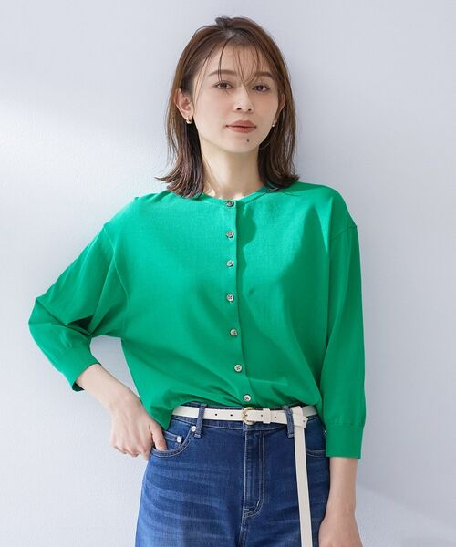 UNTITLED / アンタイトル カーディガン・ボレロ | ハイゲージクルーネックカーディガン | 詳細10