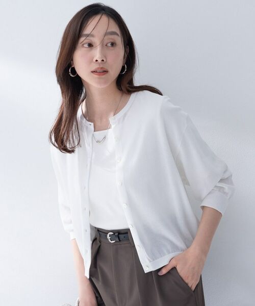 UNTITLED / アンタイトル カーディガン・ボレロ | ハイゲージクルーネックカーディガン | 詳細2