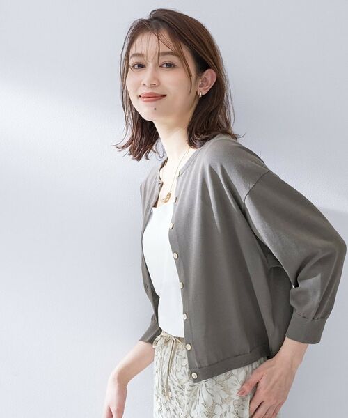 UNTITLED / アンタイトル カーディガン・ボレロ | ハイゲージクルーネックカーディガン | 詳細20