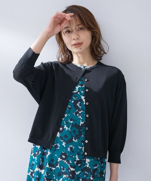 UNTITLED / アンタイトル カーディガン・ボレロ | ハイゲージクルーネックカーディガン | 詳細6