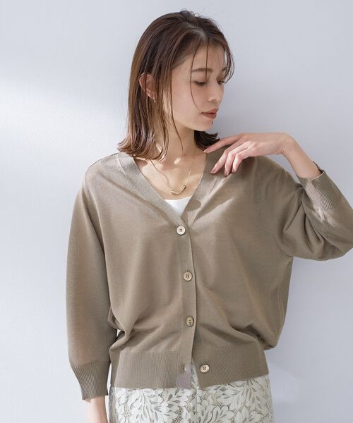 UNTITLED / アンタイトル カーディガン・ボレロ | リネンエステルカーディガン | 詳細10