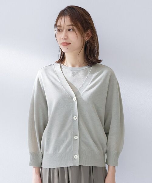 UNTITLED / アンタイトル カーディガン・ボレロ | リネンエステルカーディガン | 詳細18
