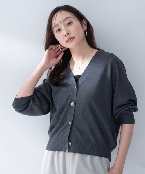 UNTITLED / アンタイトル カーディガン・ボレロ | リネンエステルカーディガン | 詳細2