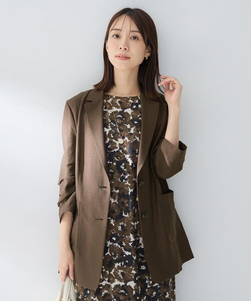 UNTITLED / アンタイトル テーラードジャケット | エアリーバイオジャケット（ブラウン(043)）