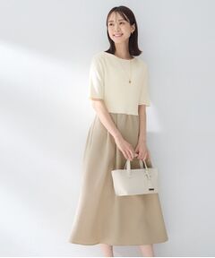 UNTITLED / アンタイトル ロング・マキシ丈ワンピース | ニットドッキングジャガードワンピース