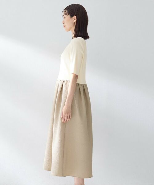 UNTITLED / アンタイトル ロング・マキシ丈ワンピース | ニットドッキングジャガードワンピース | 詳細11