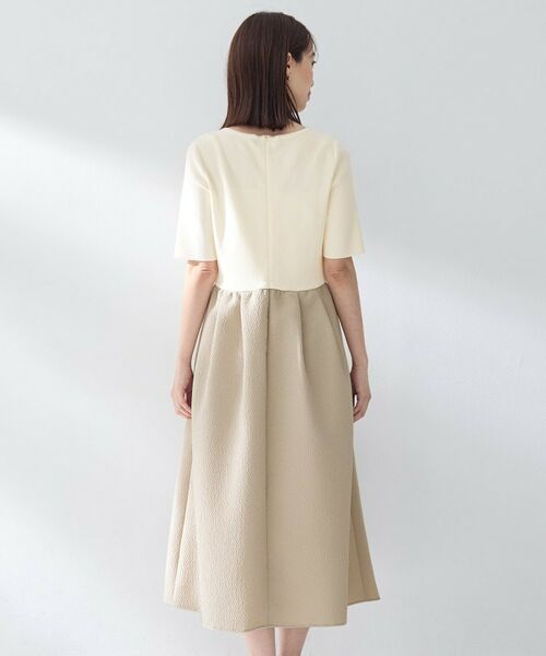 UNTITLED / アンタイトル ロング・マキシ丈ワンピース | ニットドッキングジャガードワンピース | 詳細12