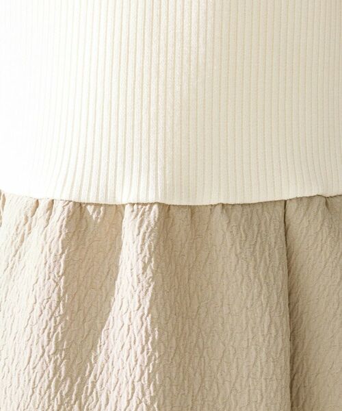 UNTITLED / アンタイトル ロング・マキシ丈ワンピース | ニットドッキングジャガードワンピース | 詳細5