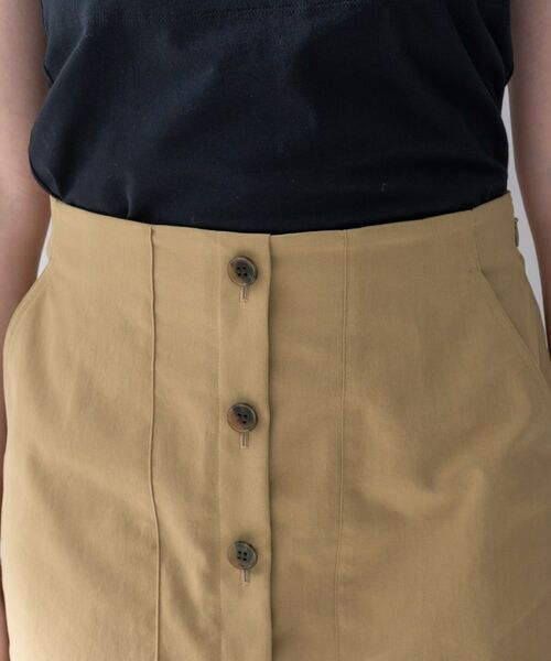 UNTITLED / アンタイトル ロング・マキシ丈スカート | ツイルボタンディティールスカート | 詳細17