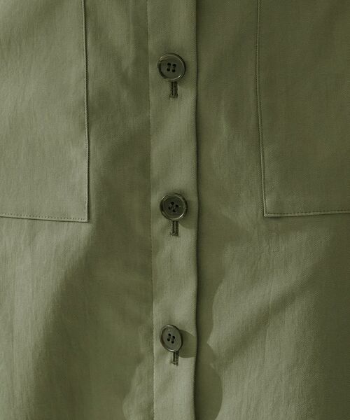 UNTITLED / アンタイトル ロング・マキシ丈スカート | ツイルボタンディティールスカート | 詳細5