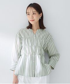 UNTITLED / アンタイトル シャツ・ブラウス | ストライプシャーリングブラウス