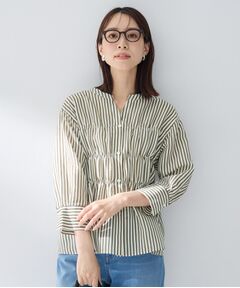 UNTITLED / アンタイトル シャツ・ブラウス | ストライプシャーリングブラウス