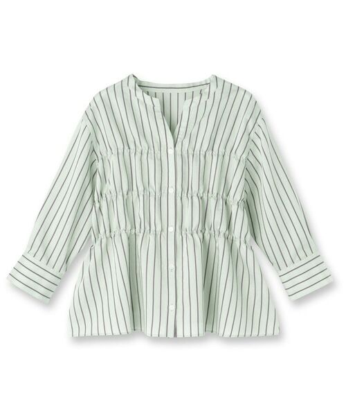 UNTITLED / アンタイトル シャツ・ブラウス | ストライプシャーリングブラウス | 詳細1