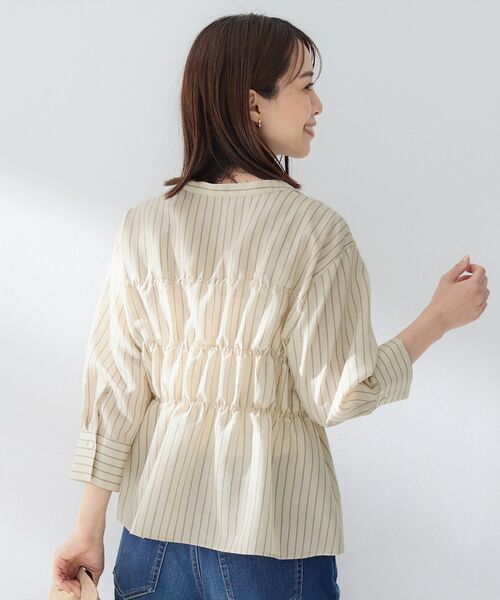 UNTITLED / アンタイトル シャツ・ブラウス | ストライプシャーリングブラウス | 詳細10