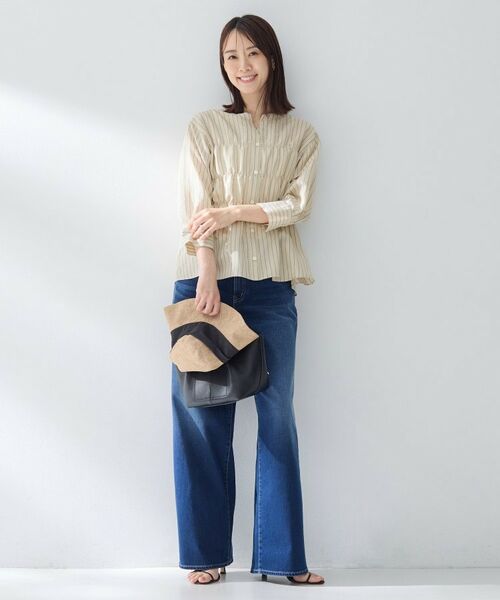 UNTITLED / アンタイトル シャツ・ブラウス | ストライプシャーリングブラウス | 詳細11