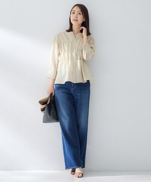 UNTITLED / アンタイトル シャツ・ブラウス | ストライプシャーリングブラウス | 詳細12