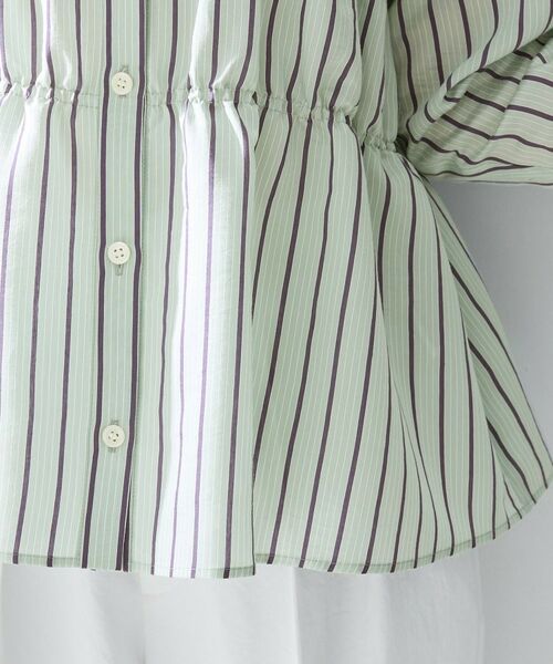 UNTITLED / アンタイトル シャツ・ブラウス | ストライプシャーリングブラウス | 詳細19