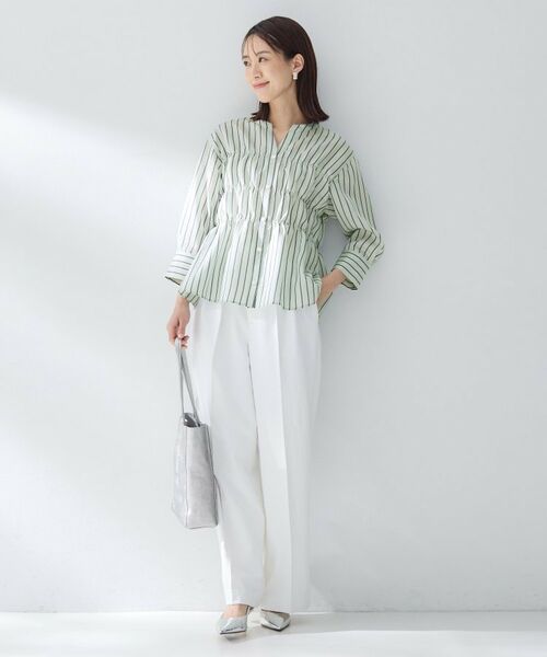 UNTITLED / アンタイトル シャツ・ブラウス | ストライプシャーリングブラウス | 詳細4