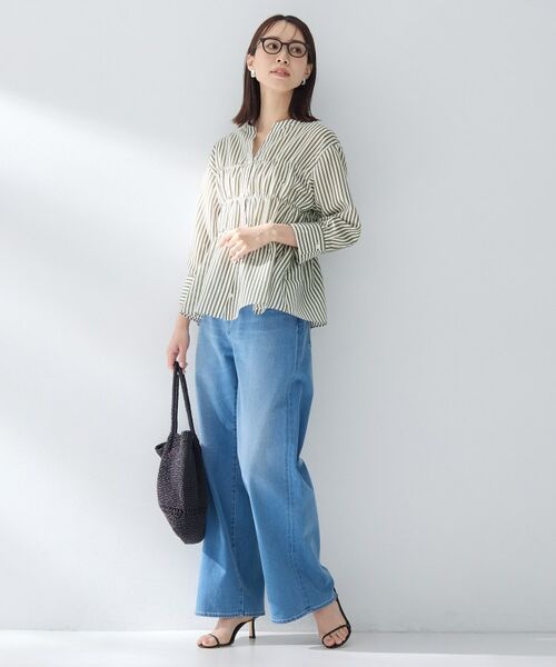 UNTITLED / アンタイトル シャツ・ブラウス | ストライプシャーリングブラウス | 詳細7